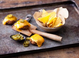 Mini Cheeseburger aus dem Raclette mini-cheeseburger